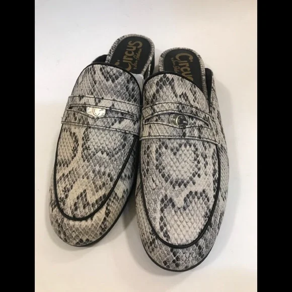 NWOT CIRCUS BY SAM EDELMAN Hal Snake Embossed Mule - Picture 5 of 16